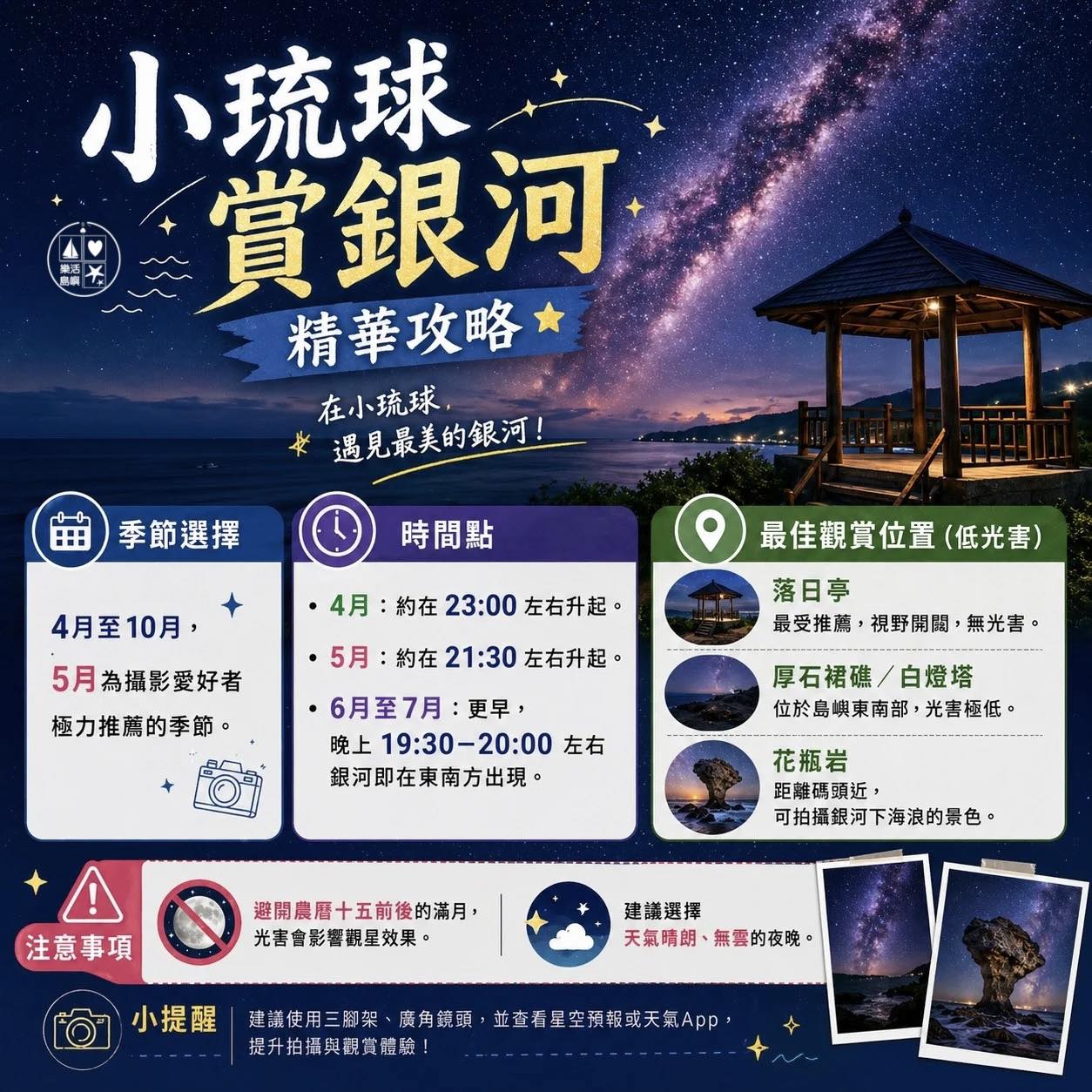 小琉球賞銀河時間